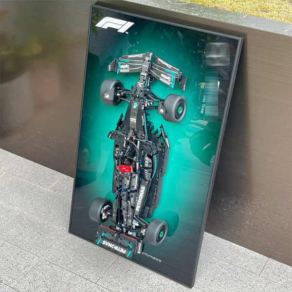 Display Wallboard for Lego 42171 F1 Racing - Wall Mount Display Stand Art Wall Mount