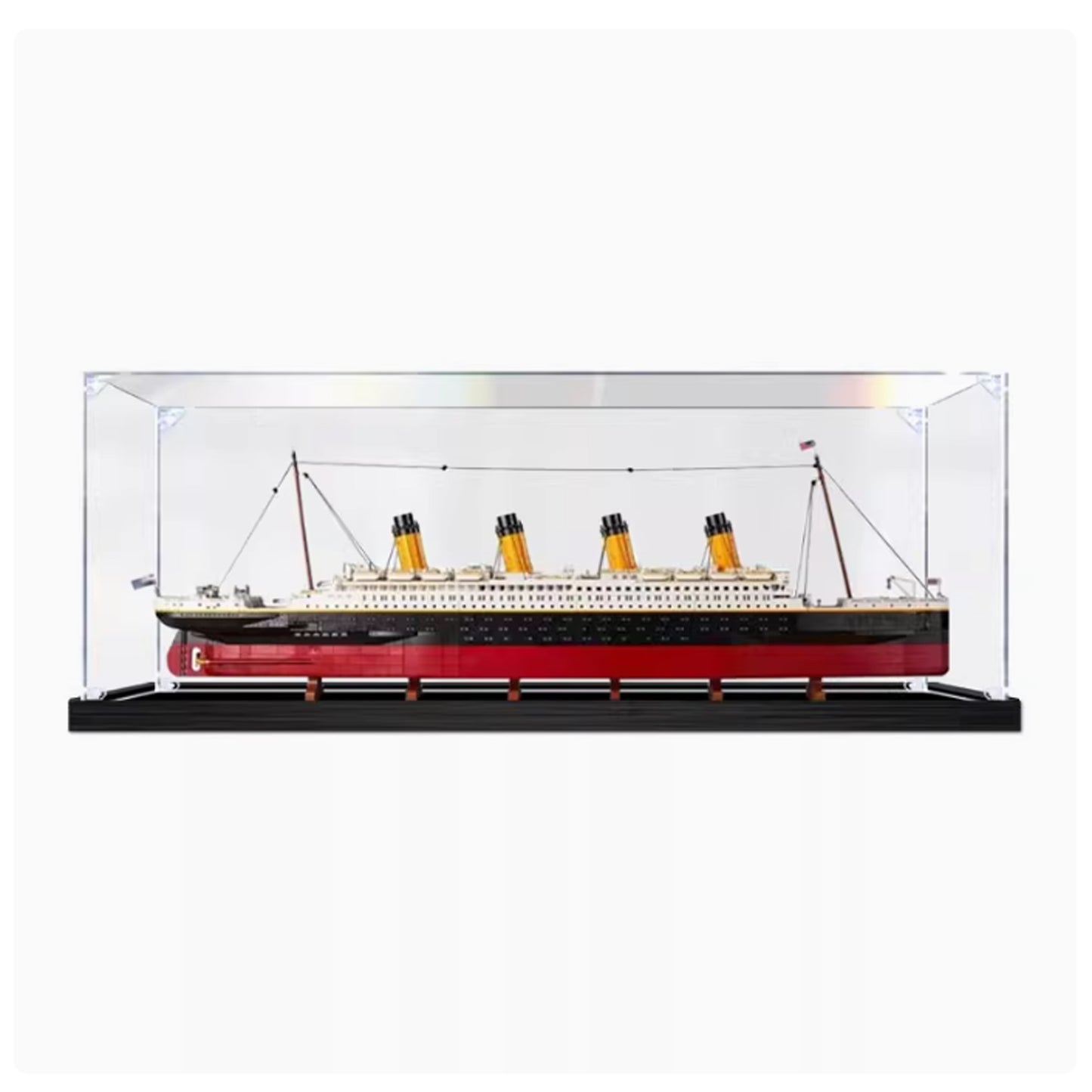 Acrylic display box for lego 10294 Titanic building blocks handcrafted storage box transparent dust cover