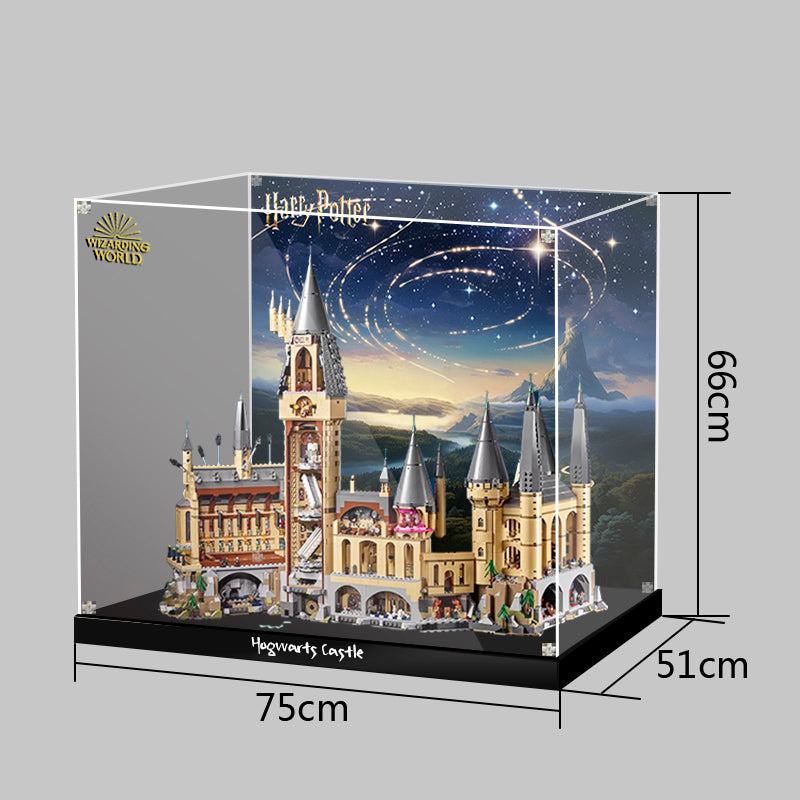 Acrylic display box for lego 71043 Harry Potter Hogwarts Castle artifacts storage box transparent dust cover