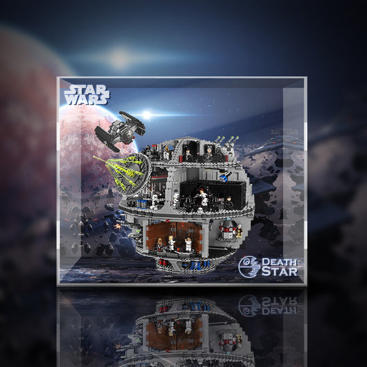 Acrylic display box for lego 75159 Death Star hand puppet storage box transparent dust cover