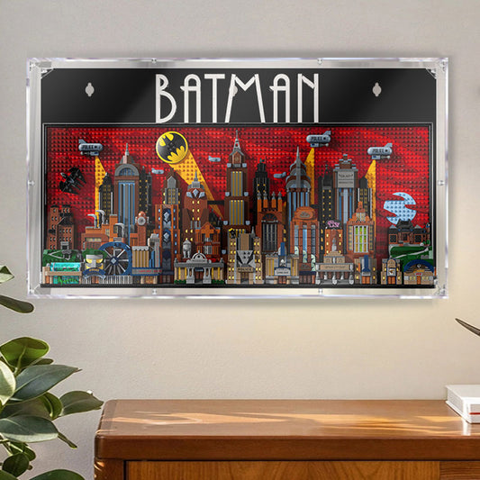 Acrylic display box for lego 76271 Batman Gotham City animation version of the hand puppet storage box transparent dust cover