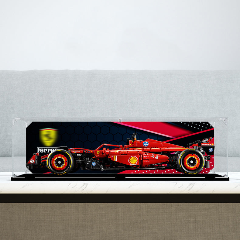 Acrylic display box for lego 42207 SF-24 F1 car storage box transparent dust cover