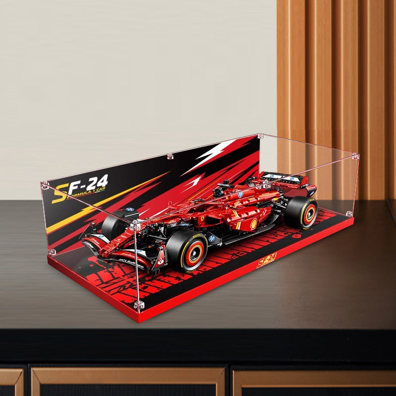 Acrylic display box for lego 42207 SF-24 F1 car storage box transparent dust cover