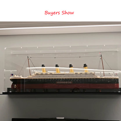 Acrylic display box for lego 10294 Titanic building blocks handcrafted storage box transparent dust cover