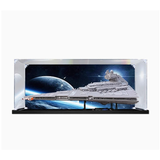 Acrylic display box for lego 75252 Star Wars Imperial Jagdpanther Figurines Storage Box Transparent Dust Cover
